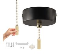 60mm Metal Pull Chain Switches With 150cm Cord Easy On Off Control Strong Designs Control For Ceiling Light Electric Pull Chain Light