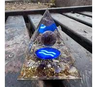60mm Natural Aquarius Pyramid Quartz Crystal Zodiac Signs Tower 5Pcs