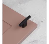 (60mm Pull) Matt Black Knurled Handle 160mm & Knob 60mm