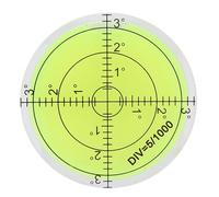 60mm Round Level Bubble with Scale | Accurate Horizontal Calibration Tool for Camera Platforms/Electronic Scales/Balances | ABS & Acrylic Construction, 10mm Measurement Range