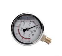60mm Stainless Steel Pressure Gauge, 0 2 5MPa Measuring Range, Filled for Accurate Readings, Mpa/Psi Dual Scale for Fluid Measurement (0~0.25MPa)