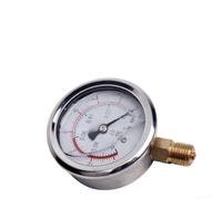 60mm Stainless Steel Pressure Gauge, 0 2 5MPa Measuring Range, Filled for Accurate Readings, Mpa/Psi Dual Scale for Fluid Measurement (0~0.1MPa)