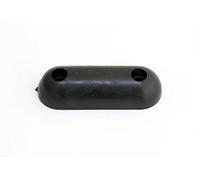 60MM X 22MM X 12MM Black Oval Rubber Toilet SEAT Buffer with Screws Pack of 8