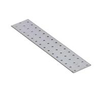60mm x 300mm Galvanised Perforated Flat Plate Connector Joining Plates Metal Brace Brackets for Wood 2mm Thick Steel PP30 (Pack of 1)