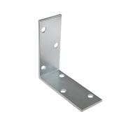60mm x 60mm x 25mm Galvanised Perforated Angle Plate Bracket Connector for Wood 2mm Thick Steel Corner Bracket Metal L Plate Heavy Duty KM20 (Pack of 4) L07-08ABC