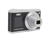 60MP 4K Digital Camer, Vlogging Camera with Front and Rear Dual IPS HD Screen, Compact Portable Mini Digital Camera, 10X Optical Zoom, Built-in Fill Light, Auto Focus (Black)