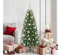 60pc Rose Gold Christmas Baubles Set with Tree Topper & 150 LED String Lights