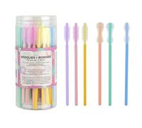 60pc Spoolie Brush Set - Disposable Spoolies, 3 Multi-Shape Styles for Eyebrows and Eyelashes - Professional Mascara Wands for Lash Tech Supplies and Makeup Artists