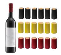 60PCS 1.2 x 2.4 Inch PVC Heat Shrink Capsules 3 Colors Wine Bottle Sealing Caps for Professional Cellars Home Use Wine Making Decor Accessories(Black, Red, Gold)