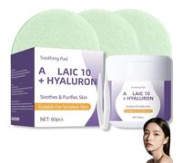 60PCS 10% Aze-laic Acid + Hyaluron Soothing Pads, Acne & Hyperpigmentation Treatment for Spot Prone Skin,Brightening Cream, Spot Treatment for All Skin Type, Reduces Redness, Even Skin Tone
