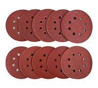 60PCS 125mm Sanding Discs, AUGOLA 8-Hole Hook and Loop Mixed Grits