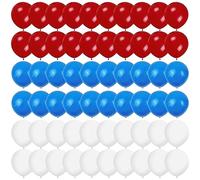 60pcs 12inch Red White and Blue Balloons Latex Party British Royal Theme for King Charles III Coronation Decorations Pub BBQ Union Jack French Events