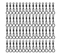 60pcs 2.8cm/1.1in Carp Fishing Swivels - 60pcs 2.8cm/1.1in Carp Fishing Swivels for Connecting PVA Mesh Bag Fishing Accessories Terminal Tackle