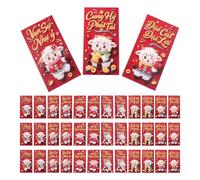 60pcs 2027 Year of Sheep Vietnamese Red Packet Paper Money Envelopes