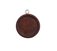 60pcs 25mm Round Wood Cabochon Base Settings for Pendant Necklace Findings