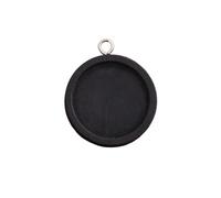 60pcs 25mm Round Wood Cabochon Base Settings for Pendant Necklace Findings