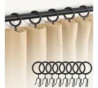 60Pcs 30mm Internal Diameter Curtain Rings and Curtain Drapery Pin Hooks