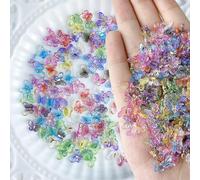 60PCS 3D Multicolor Mini Butterflies for Crafts, DIY Wearing Accessories, Nail DIY & Printing and Dyeing Butterflies
