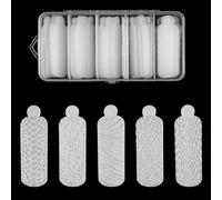 60Pcs 3D Silicone Double Nail Forms Sticker Set for Nail Extension Quick Building Double Forms Tools