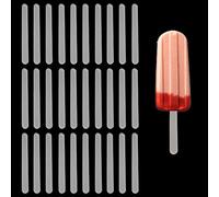 60PCS 4.5 Inch Acrylic Cakesicle Sticks, Reusable Ice Sticks for Cake Candy Dessert Homemade Baking DIY Crafts Party (Gold)