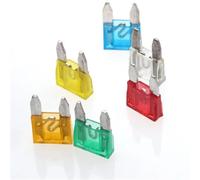 60pcs 5A/10A/15A/20A/25/30A Small Mini Car Fuses Set Mixed Mini Standard Blade Fuse for Auto Truck Automotive Boat