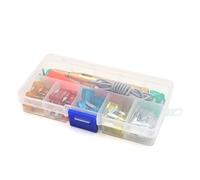 60PCS 5A 10A 15A 20A 25A 30A Blade Fuse w Car Test Electric Circuit Voltage Probe Pen Tester Kit Protected circuits