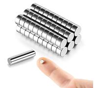 60pcs 5x3mm Small Magnets for Crafts - MEALOS Mini Tiny Little Micro Button Magnets - Round Fridge Magnets Also for Miniatures, Model Making, Crafts and 3D Printed Projects