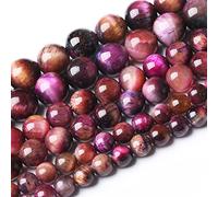 60PCS 6MM 3A Galaxy Tiger Eye Stone Beads Natural Gemstone Bead Crystal Healing Energy Jewelry Making DIY 15 inches