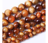 60PCS 6MM 3A Warm Sun Tiger Eye Stone Beads Natural Gemstone Bead Crystal Healing Energy Jewelry Making DIY 15 inches