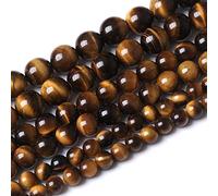 60PCS 6MM 3A Yellow Tiger Eye Stone Beads Natural Gemstone Bead Crystal Healing Energy Jewelry Making DIY 15 inches