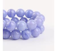 60pcs 6mm Blue Lace Agate Beads Natural Gemstone Beads Round Loose Beads for Jewelry Making