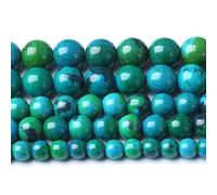 60PCS 6mm Natural Stone Beads Phoenix Chrysocolla Round Loose Gemstone Beads for Jewelry Making DIY Bracelet Necklace 15 Inch,Energy Stone Healing Power (6mm, Phoenix Chrysocolla Stone)