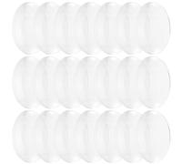 60pcs Acrylic Double Convex Lens 1 Inch for Physics Teaching