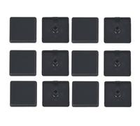 60Pcs Aluminum Profiles End Cap Cover Aluminum Extrusion End Cap 40 x 40mm for Protecting AL-Profiles Ends (Black)