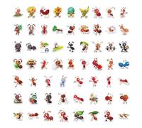 60pcs Ant Stickers, Cute Cartoon Decals for Laptops, Water Bottles, Luggage, Journals, Scrapbooks, Notebooks, Helmets, Bumpers, Walls, Windows, Phones, Guitars, Skateboards, Bikes, Cases