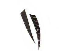 60pcs Archery Fletchings 3" 4" 5" Turkey Feather Arrows Fletching Vanes, for Hunting, Target, Shooting DIY Arrow (4inch Primary colours)