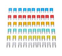 60pcs Auto Car Truck Mini Fuse Blade 5A 10A 15A 20A 25A 30A Mixed Set Kit Car Styling Cars Safety Blade Fuses Accessories Protected circuits