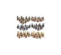 (60pcs-B) War II the British and German armies Desert Military Sodiers Weapons Minifigures Kids Toys Gifts Fit Lego