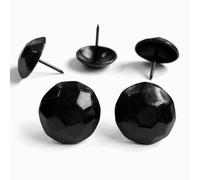 60PCS Big Size 1-Inch Black Upholstery Tacks Vintage Design,Decorative Nails,Barn Door Farmhouse Shutters Pins D25mmxL25mm (25mm Black Turtle)
