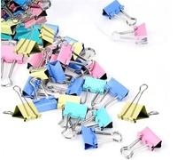 60pcs Binder Clips Color Binder Clip Small Paper Clip 15mm 5/8 Inch Office Clips for Home School Office Business