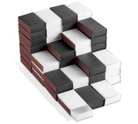 60PCS Blank Matches Containers 2.24 x 1.42 x 0.59 inches Black and White Match Storage Boxes DIY Match Holder with Double-Sided Striker for Wedding Bridal Shower Baby Shower Party Favor(No Matches)
