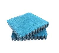 60pcs Blue P Foam Floor Mats - Soft Interlocking EVA Puzzle Tiles for Kids, Exercise, Playroom & Nursery - 30x30 CM Carpet Rug