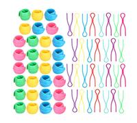60Pcs Bobbin Thread Holder Spool Clips Organizer Sewing Accessories for Machine Embroidery Random Color