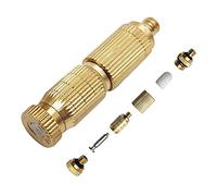 60pcs Brass isting Nozzles Replaceent Heads for Outdoor Cooling Syste, High Pressure Atoizing isting Sprayer with PP Filter for Patio Lawn, Landscaping, Dust Control, 10/24 UNC