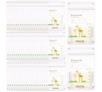 60Pcs Breast Milk Storage Bags,Milk Storage Bags Breastfeeding 150Ml Breast Milk Storage Bags Quick Freeze and Thaw Breastmilk Storage Bag Giraffe Breast Milk Bags No Leak Milk Freezer Storage Pouches