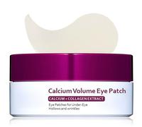 60PCS Calcium Volume Uder Eye Patches,Collagen Eye Patches,Calcium Volume Eye Masks for Puffy Eyes,Eye Bags Remover Women&Men,Hydrating&Brightening,Anti Aging Korean Skincare,Vegan Cruelty-Free