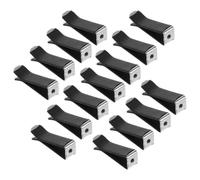 60pcs Car Air Freshener Vent Clip Ferromanganese Curved Surface Black | Stable Fit for Vents, Blends with Interiors, Long-lasting Use, Prevents Accidental Falls, Office Home Car