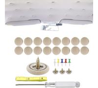 60pcs Car Headliner Repair Kit,Roof Rivets Button | Auto Roof Retainer for Interior Ceiling Cloth Fixing Buckle with Installation Tool