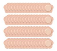 60Pcs Castor Oil Patch, Self-Adhesive Belly Button Patch Organic Cotton Core with Leak-Proof Layer Disposable & Convenient Castor Oil Pads (3 Inch)