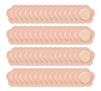 60Pcs Castor Oil Patch, Self-Adhesive Belly Button Patch Organic Cotton Core with Leak-Proof Layer Disposable & Convenient Castor Oil Pads, 3in